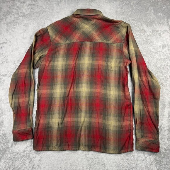 SIMMS Fishing Hunting Plaid Flannel Shirt Mens M Soft Lumberjack Lightweight - Picture 4 of 7